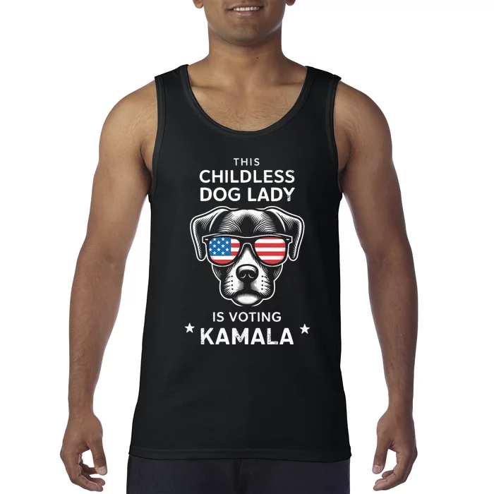 This Childless Dog Lady Is Voting Kamala Harris 2024 Tank Top