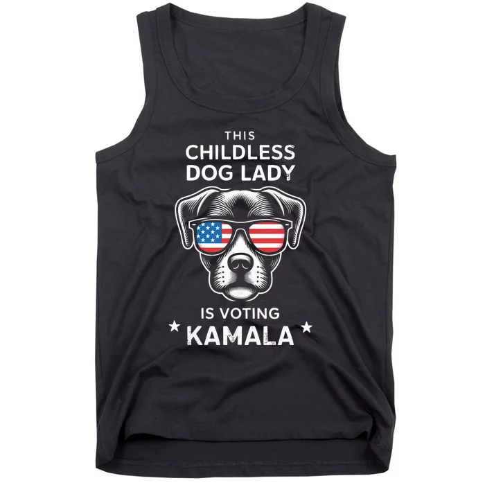 This Childless Dog Lady Is Voting Kamala Harris 2024 Tank Top