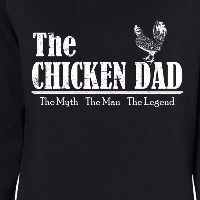 The Chicken Dad The Myth The The Legend Gift Womens California Wash Sweatshirt