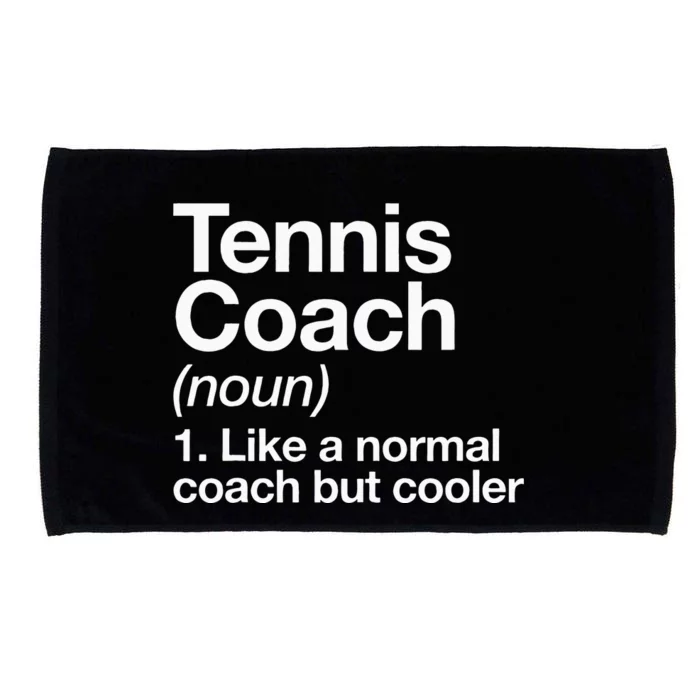 Tennis Coach Definition Sports Funny Trainer Instructor Microfiber Hand Towel