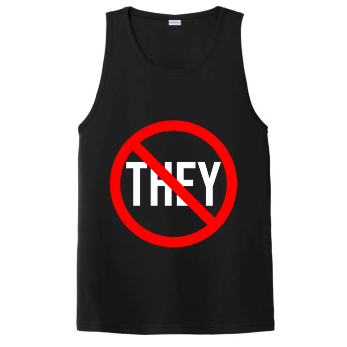 They Classic Dj Music Logo Performance Tank