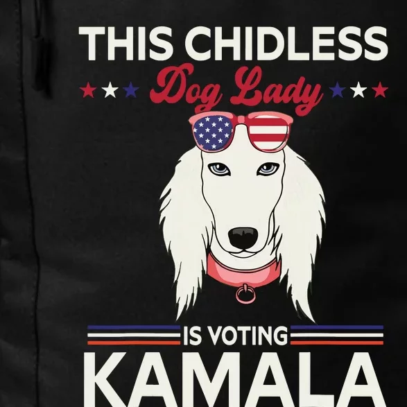 This Childless Dog Lady Is Voting Kamalaharris 2024 Daily Commute Backpack