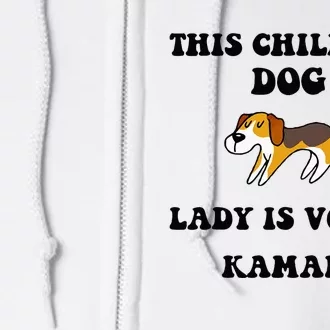 This Childless Dog Lady Is Voting Kamala 2024 Full Zip Hoodie