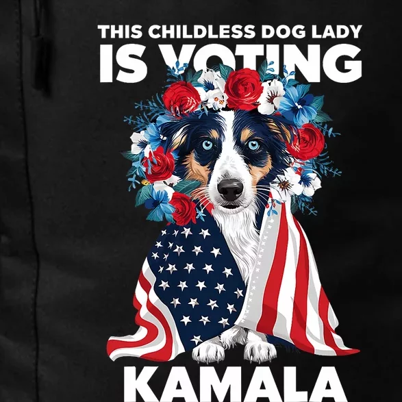 This Childless Dog Lady Ladies Is Voting Kamala Election 24 Daily Commute Backpack