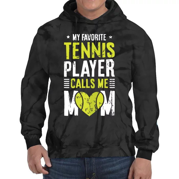 Tennis Court Design For Your Tennis Lover Mom Tie Dye Hoodie