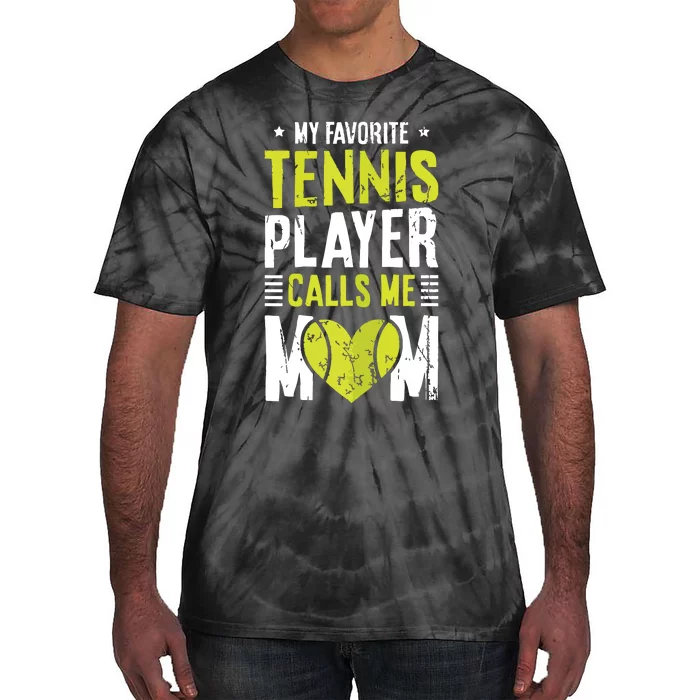 Tennis Court Design For Your Tennis Lover Mom Tie-Dye T-Shirt