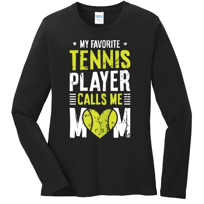 Tennis Court Design For Your Tennis Lover Mom Ladies Long Sleeve Shirt