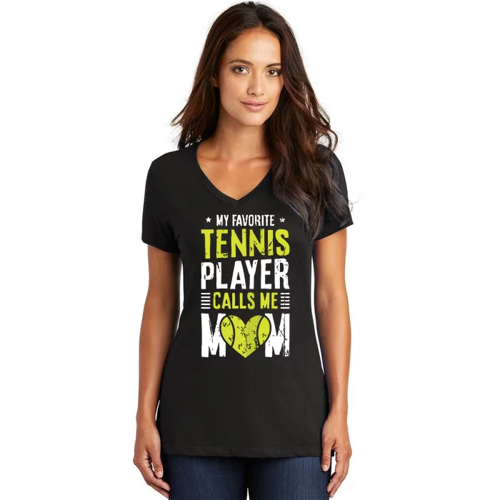 Tennis Court Design For Your Tennis Lover Mom Women's V-Neck T-Shirt