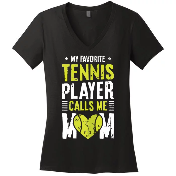 Tennis Court Design For Your Tennis Lover Mom Women's V-Neck T-Shirt