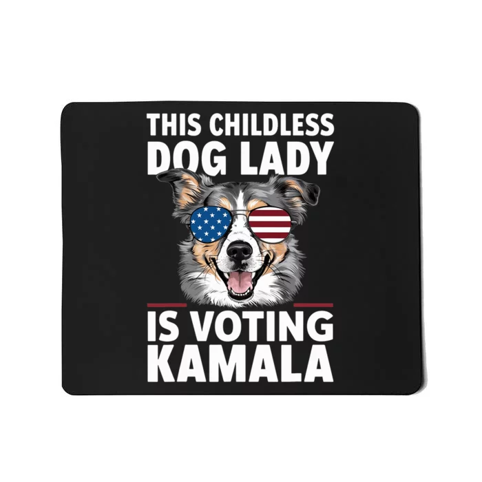 This Childless Dog Lady Is Voting Kamalaharris 2024 Mousepad