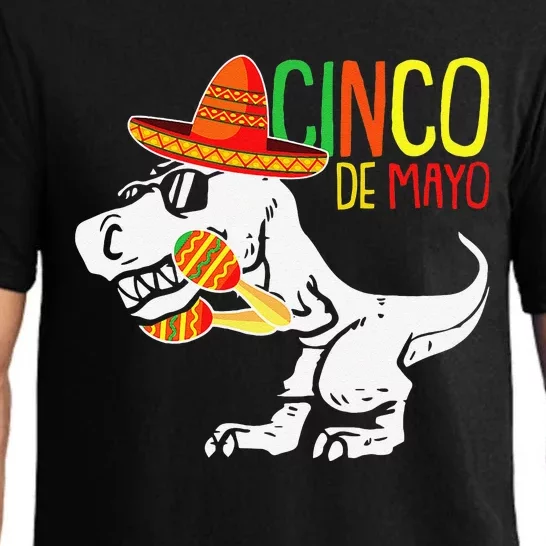 TRex Cinco De Mayo Cute Sombrero Dinosaur Mexican Party Pajama Set