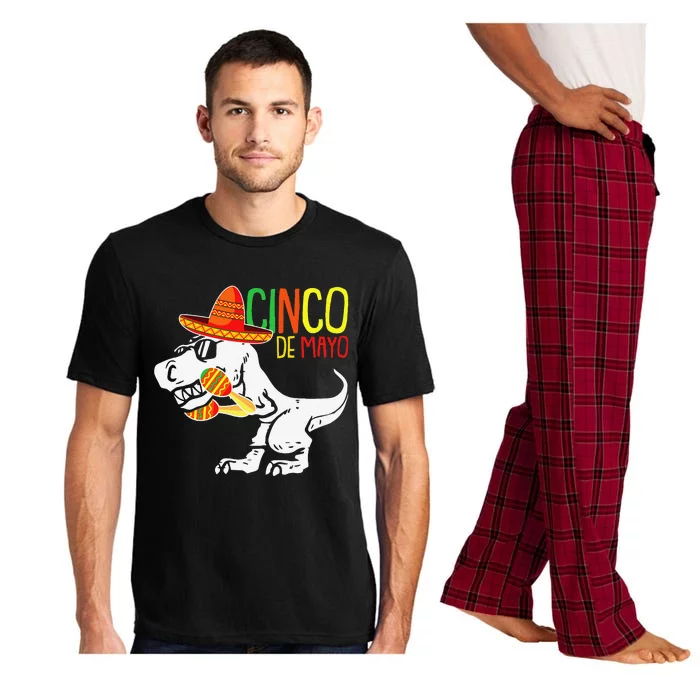 TRex Cinco De Mayo Cute Sombrero Dinosaur Mexican Party Pajama Set