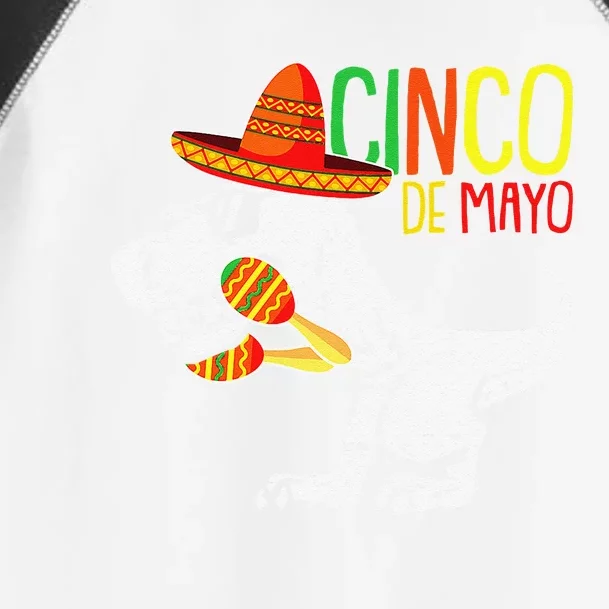 TRex Cinco De Mayo Cute Sombrero Dinosaur Mexican Party Toddler Fine Jersey T-Shirt