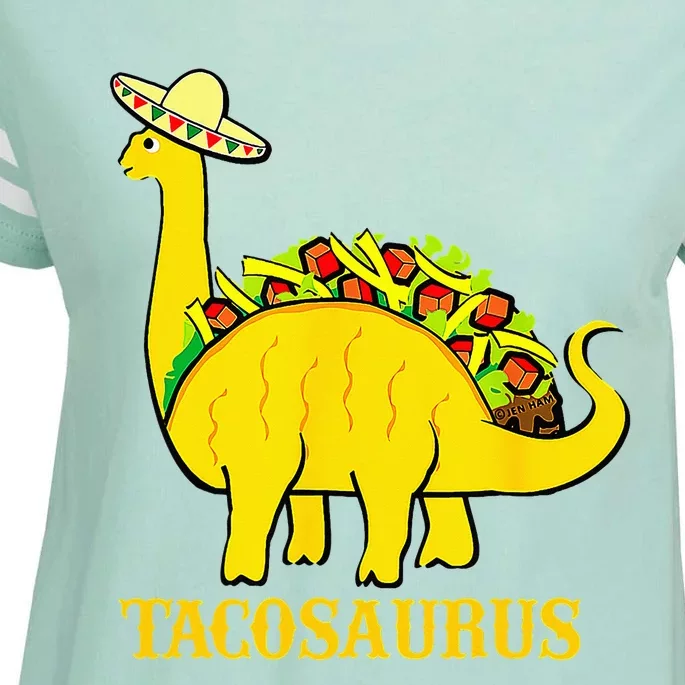 Tacosaurus Cinco De Mayo Funny Taco Dinosaur Enza Ladies Jersey Football T-Shirt