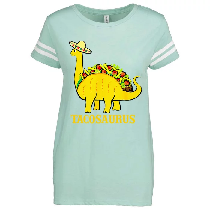 Tacosaurus Cinco De Mayo Funny Taco Dinosaur Enza Ladies Jersey Football T-Shirt