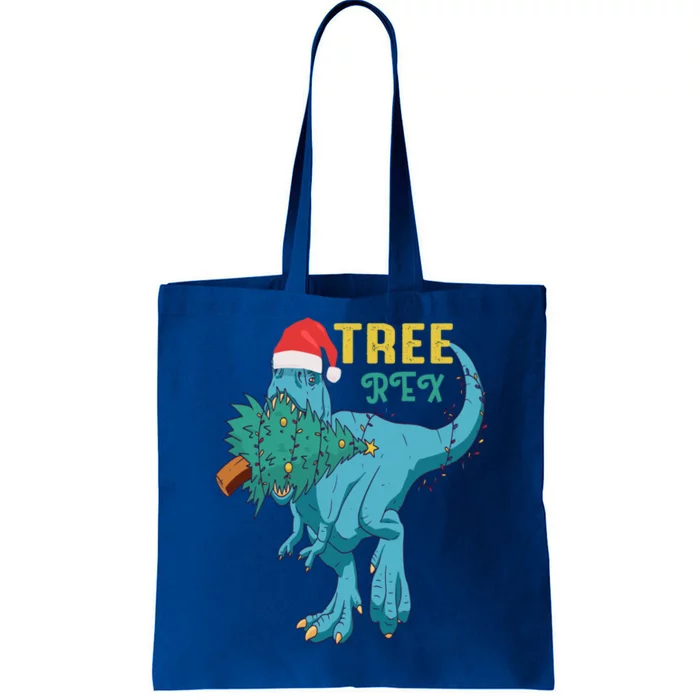 Trex Christmas Dinosaur Matching Costume Funny Tree Rex Gift Tote Bag