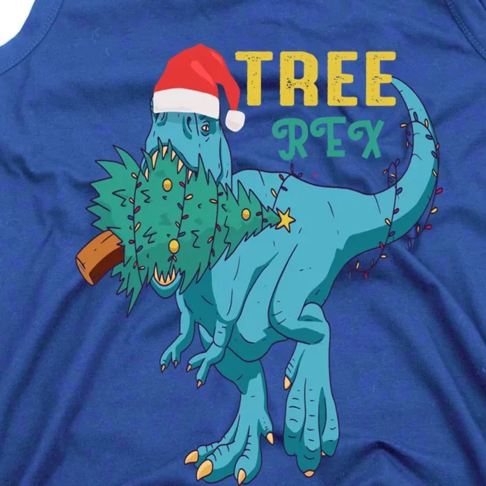 Trex Christmas Dinosaur Matching Costume Funny Tree Rex Gift Tank Top