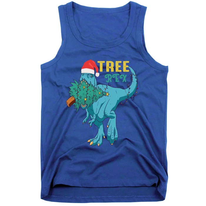 Trex Christmas Dinosaur Matching Costume Funny Tree Rex Gift Tank Top