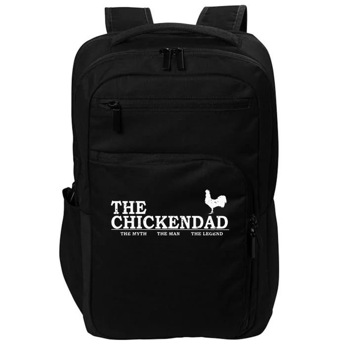 The Chicken Dad Pet Lover Fathers Day Gift Tee Cute Impact Tech Backpack