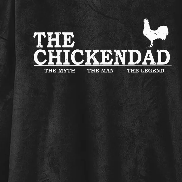 The Chicken Dad Pet Lover Fathers Day Gift Tee Cute Hooded Wearable Blanket