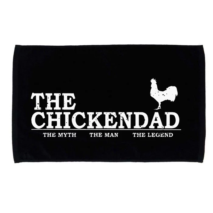 The Chicken Dad Pet Lover Fathers Day Gift Tee Cute Microfiber Hand Towel