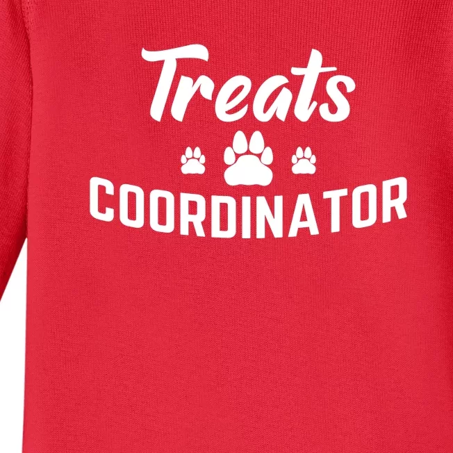 Treats Coordinator Dog Lover Baby Long Sleeve Bodysuit