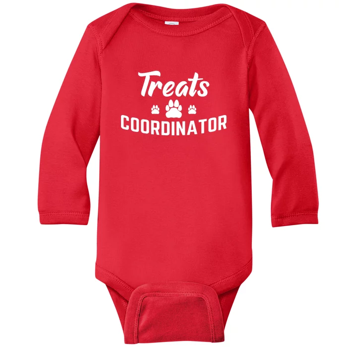 Treats Coordinator Dog Lover Baby Long Sleeve Bodysuit