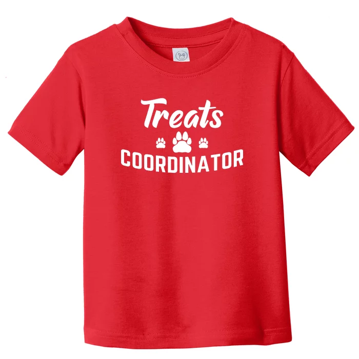 Treats Coordinator Dog Lover Toddler T-Shirt