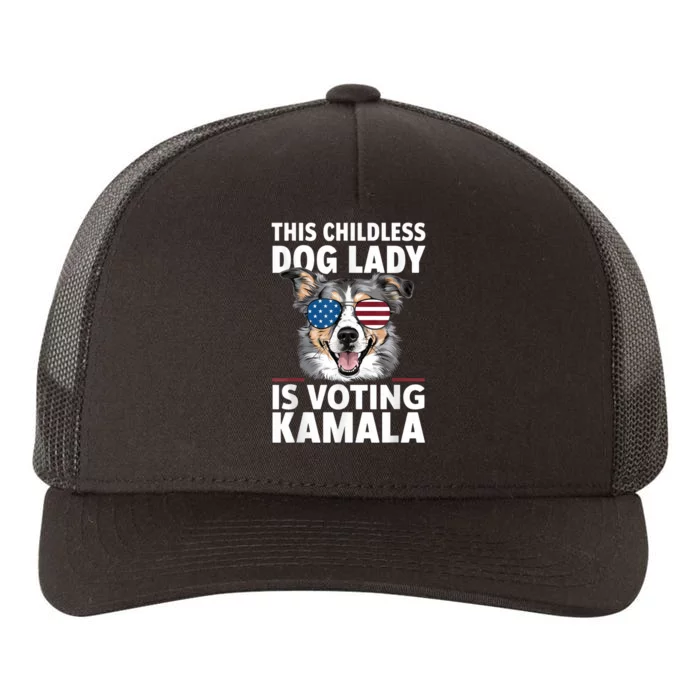 This Childless Dog Lady Is Voting Kamala Harris 2024 Yupoong Adult 5-Panel Trucker Hat