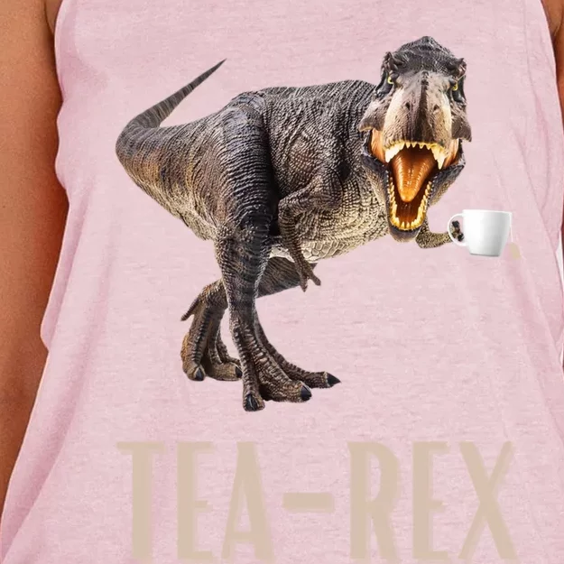 Tearex Cute Dinosaur For MotherS Day Or Christmas Cool Gift Women's Knotted Racerback Tank