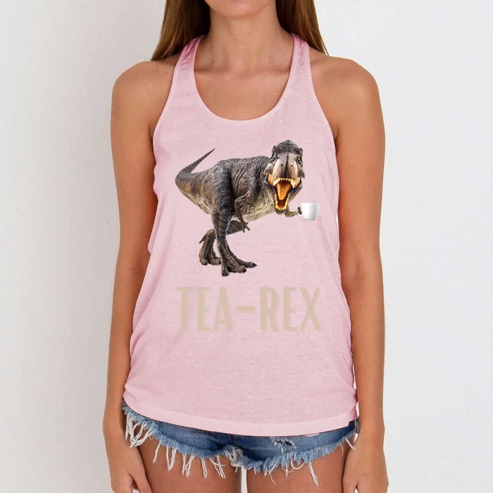 Tearex Cute Dinosaur For MotherS Day Or Christmas Cool Gift Women's Knotted Racerback Tank