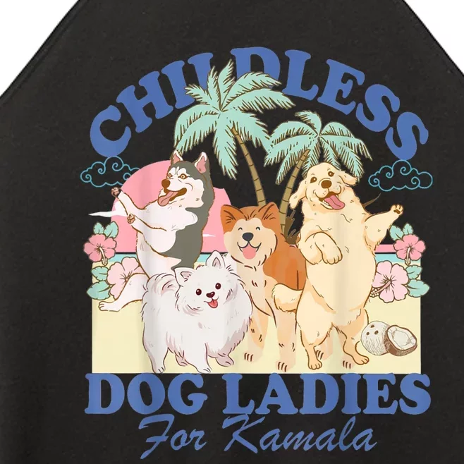 This Childless Dog Lady Is Voting Kamalaharris 2024 Women’s Perfect Tri Rocker Tank