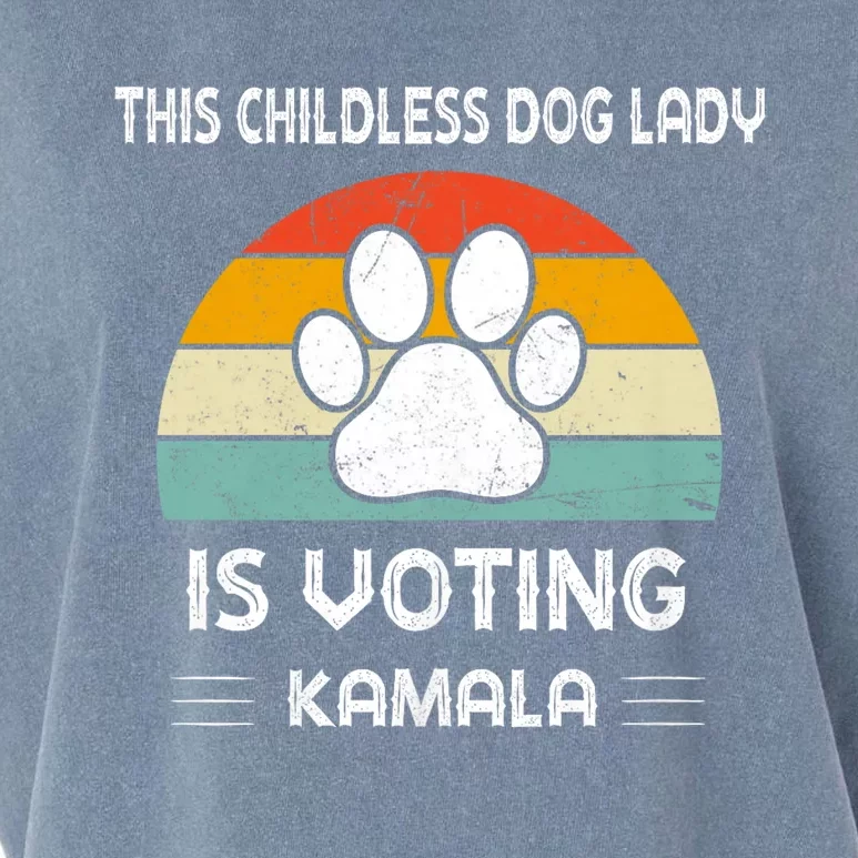 This Childless Dog Lady Is Voting Kamala Dog Ladies Garment-Dyed Women's Muscle Tee