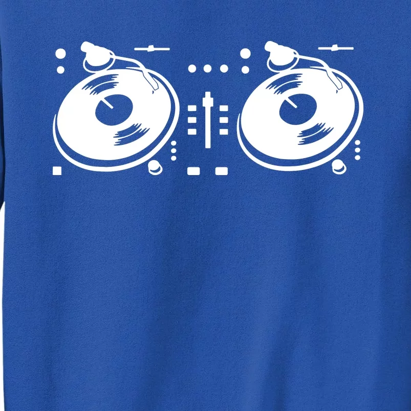 Two Channel Dj Controller Sketch Tall Sweatshirt