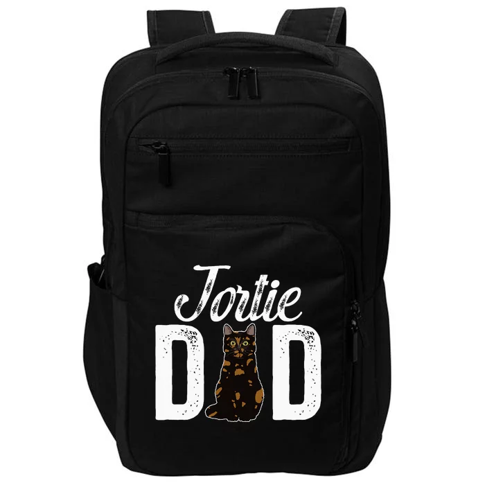 Tortie Cat Dad Tortoiseshell Cat Owner Tortie Cat Lover Impact Tech Backpack