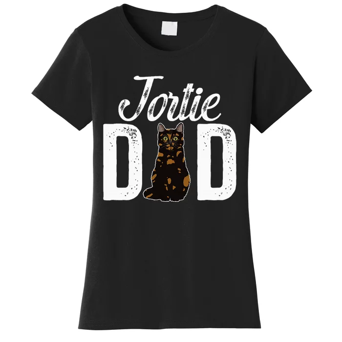 Tortie Cat Dad Tortoiseshell Cat Owner Tortie Cat Lover Women's T-Shirt