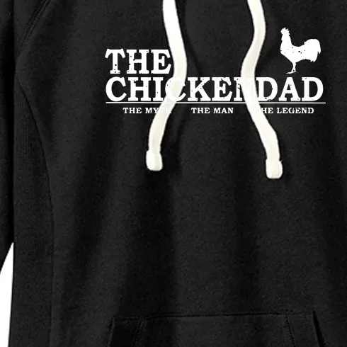 The Chicken Dad Shirt Pet Lover Father's Day Gift Tee Cute Women's Fleece Hoodie