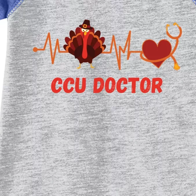 Thanksgiving Ccu Doctor Heartbeat Stethoscope Turkey Medical Gift Infant Baby Jersey Bodysuit