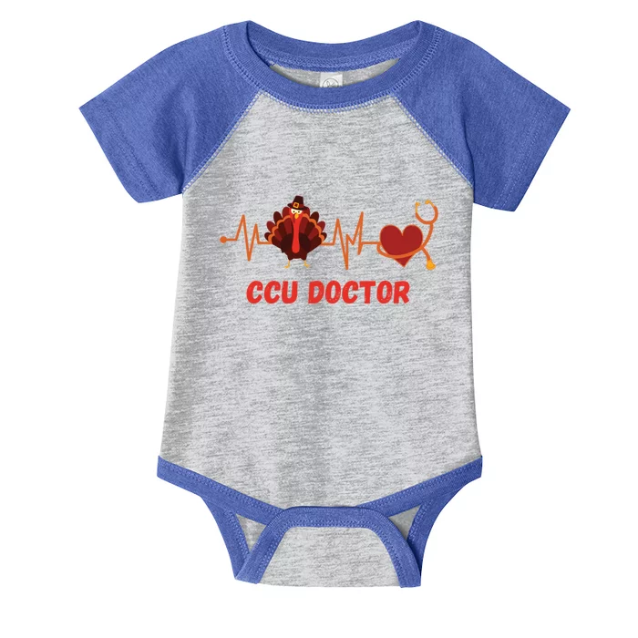 Thanksgiving Ccu Doctor Heartbeat Stethoscope Turkey Medical Gift Infant Baby Jersey Bodysuit