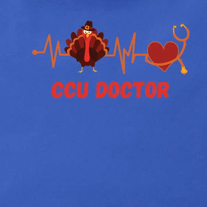 Thanksgiving Ccu Doctor Heartbeat Stethoscope Turkey Medical Gift Zip Tote Bag