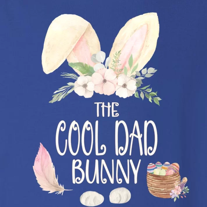 The Cool Dad Bunny Family Matching Group Easter Gift Pajama Funny Gift Toddler Long Sleeve Shirt