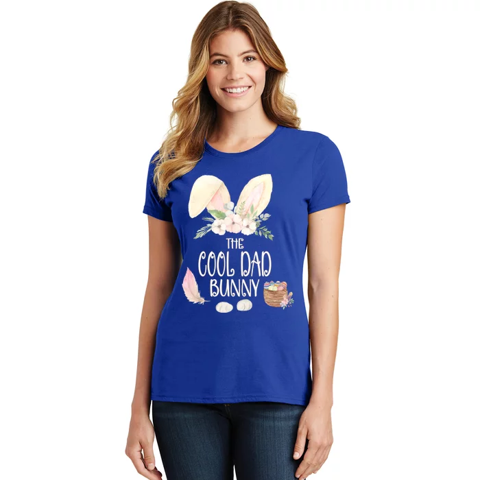 The Cool Dad Bunny Family Matching Group Easter Gift Pajama Funny Gift Women's T-Shirt