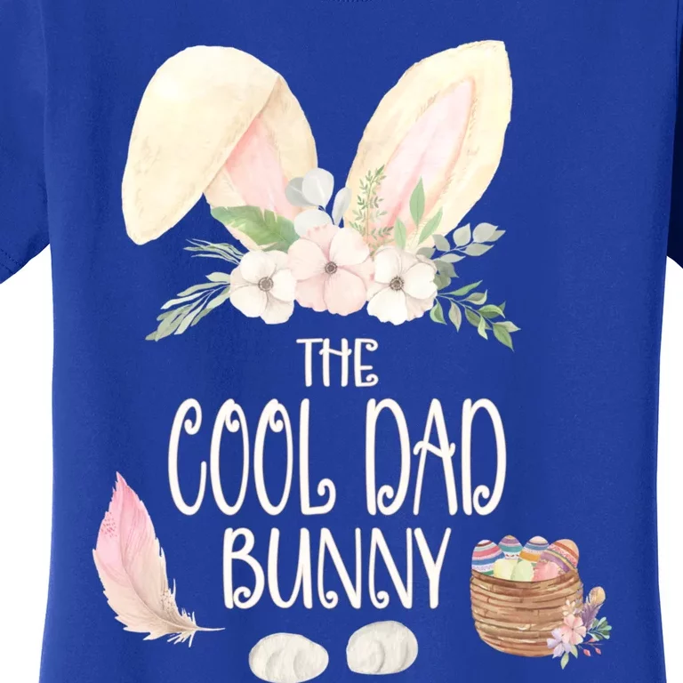 The Cool Dad Bunny Family Matching Group Easter Gift Pajama Funny Gift Women's T-Shirt