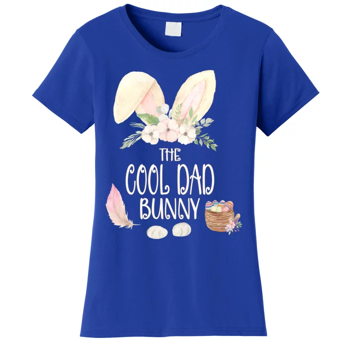 The Cool Dad Bunny Family Matching Group Easter Gift Pajama Funny Gift Women's T-Shirt