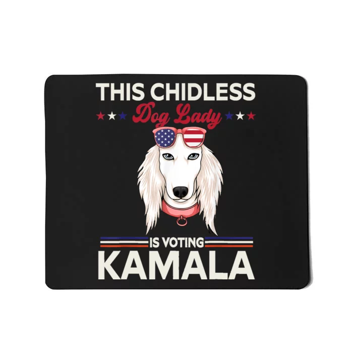 This Childless Dog Lady Is Voting Kamalaharris 2024 Mousepad