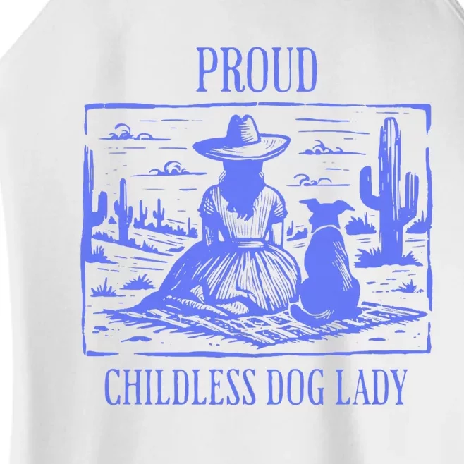 This Childless Dog Lady Is Voting Kamala Proud Childless Dog Lady Women’s Perfect Tri Rocker Tank