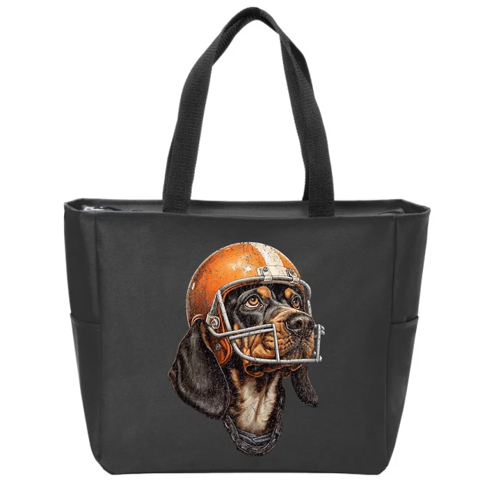 Tennessee Coonhound Dog Sport Lovers Tennessee Tri Stars Zip Tote Bag