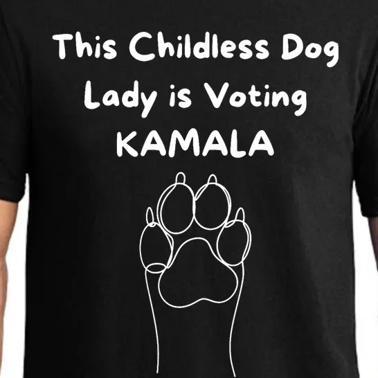 This Childless Dog Lady Is Voting Kamala Dog Lovers Pajama Set