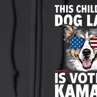 This Childless Dog Lady Is Voting Kamala Harris 2024 Full Zip Hoodie