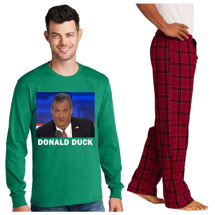 Trump Called Donald Duck By Chris Christie Long Sleeve Pajama Set